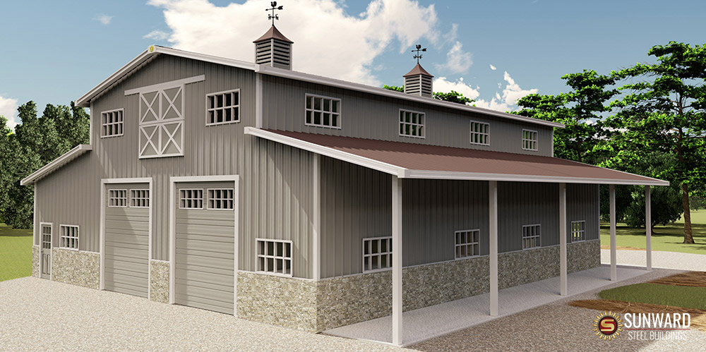 Agricultural Building 3D Drawing