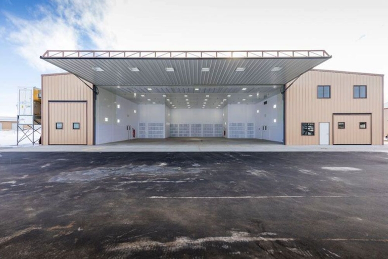 Steel Airplane Hangar in Park Rapids